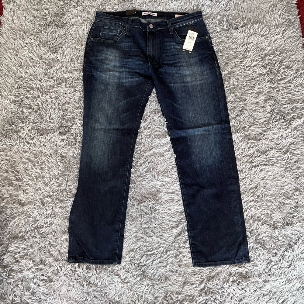 Mavi Jeans Marcus Slim Straight Leg W36 & L 30 color dark tonal Brooklyn